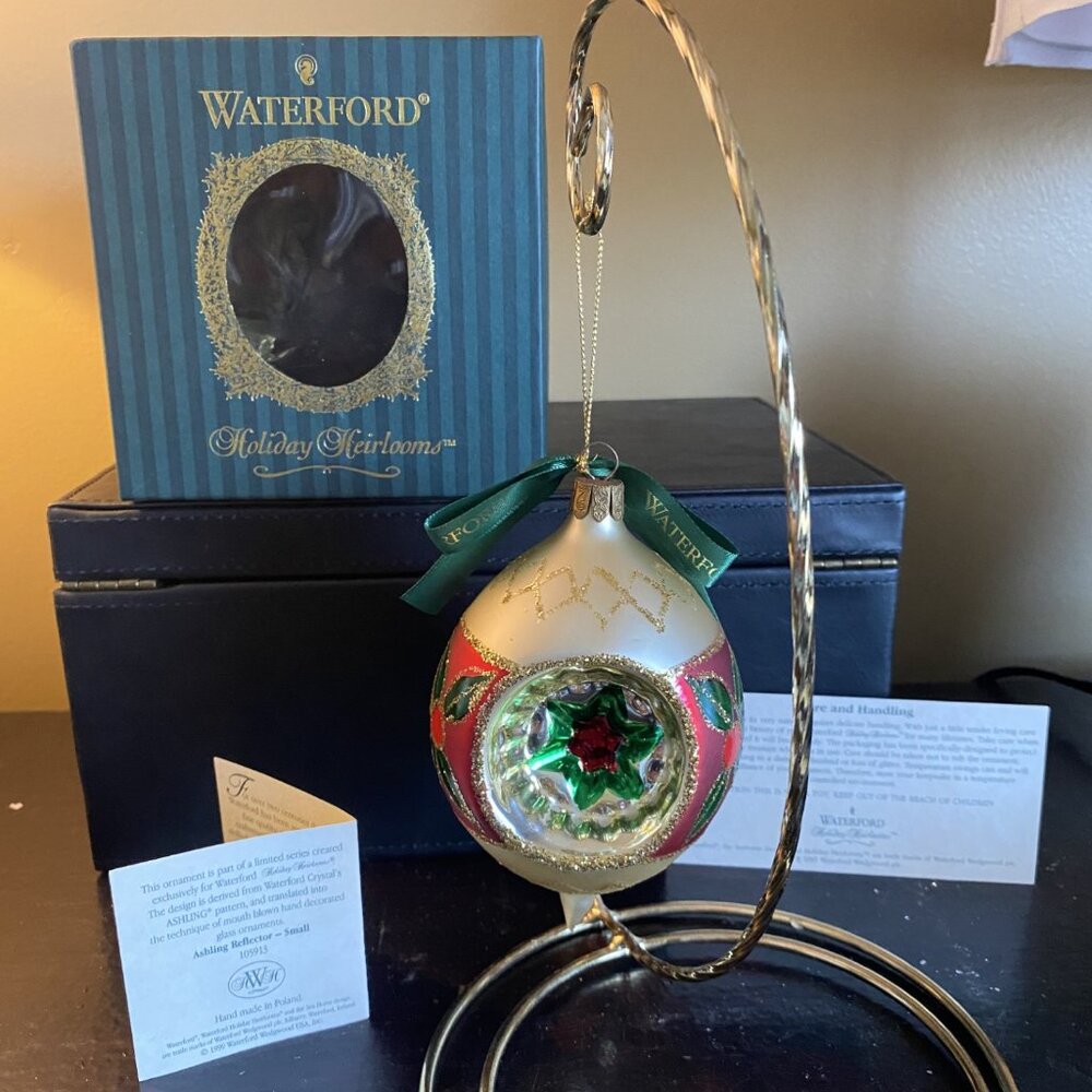 Waterford Holiday Heirlooms Ashling Reflector Teardrop Ornament